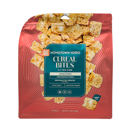 Hometown Hero | Delta 9 Cereal Bites - 15CT (20MG Each) | Cinna Crunch