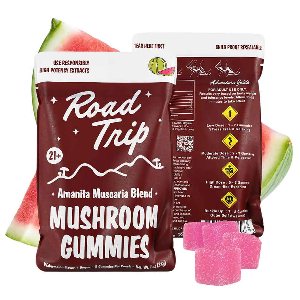 Road Trip | Amanita Muscaria Gummies (8ct) : Watermelon